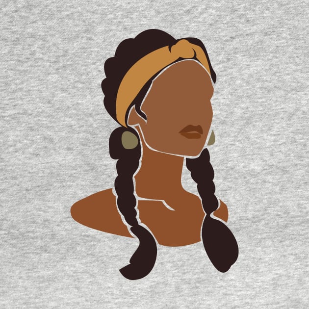 Black Woman With Braids by JunkyDotCom